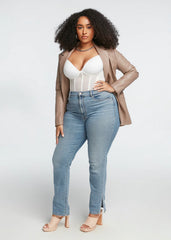 CURVESE TULLE FISHBONE BODYSUIT