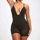 CURVESE PLUNGE SHAPING BODYSUIT SHORTS