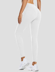 Curvese Women's Fleece Lined Leggings With Pockets