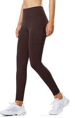 Curvese Women's Fleece Lined Leggings With Pockets