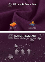 Curvese Women's Fleece Lined Leggings With Pockets