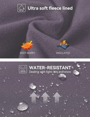 Curvese Women's Fleece Lined Leggings With Pockets