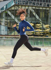 Curvese Women's Fleece Lined Leggings With Pockets