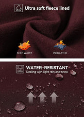 Curvese Women's Fleece Lined Leggings With Pockets