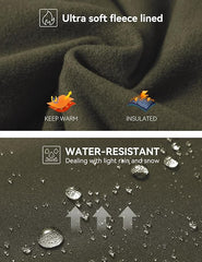 Curvese Women's Fleece Lined Leggings With Pockets