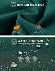 Curvese Women's Fleece Lined Leggings With Pockets