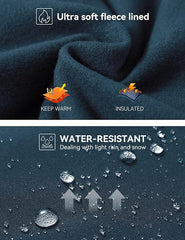 Curvese Women's Fleece Lined Leggings With Pockets