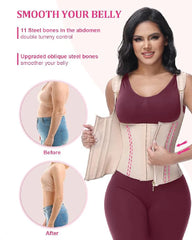 CURVESE WAIST TRAINER FOR WOMEN BODY SHAPER CORSET VEST TANK TOP WITH STEEL BONES