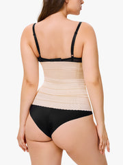 Steel Boned Corset Waist Cincher - Comfortable Shaping Belt for Curves Enhancement