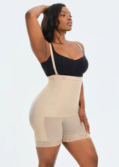 CURVESE BOOTYBOOSTING HIGH-WAIST SIDE ZIP SHORTS