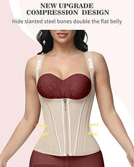 CURVESE WAIST TRAINER FOR WOMEN BODY SHAPER CORSET VEST TANK TOP WITH STEEL BONES
