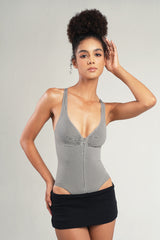 CURVESE ZIPPER SHAPEWEAR BODYSUIT