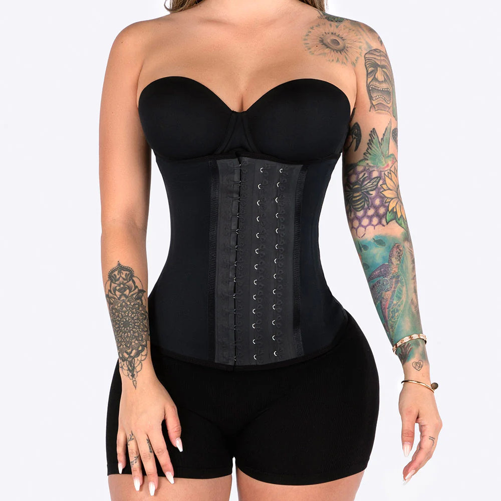 CURVESE EXTREME WAIST TRAINER 3 HOOK BLACK