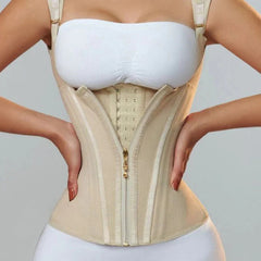 CURVESE WAIST TRAINER FOR WOMEN BODY SHAPER CORSET VEST TANK TOP WITH STEEL BONES